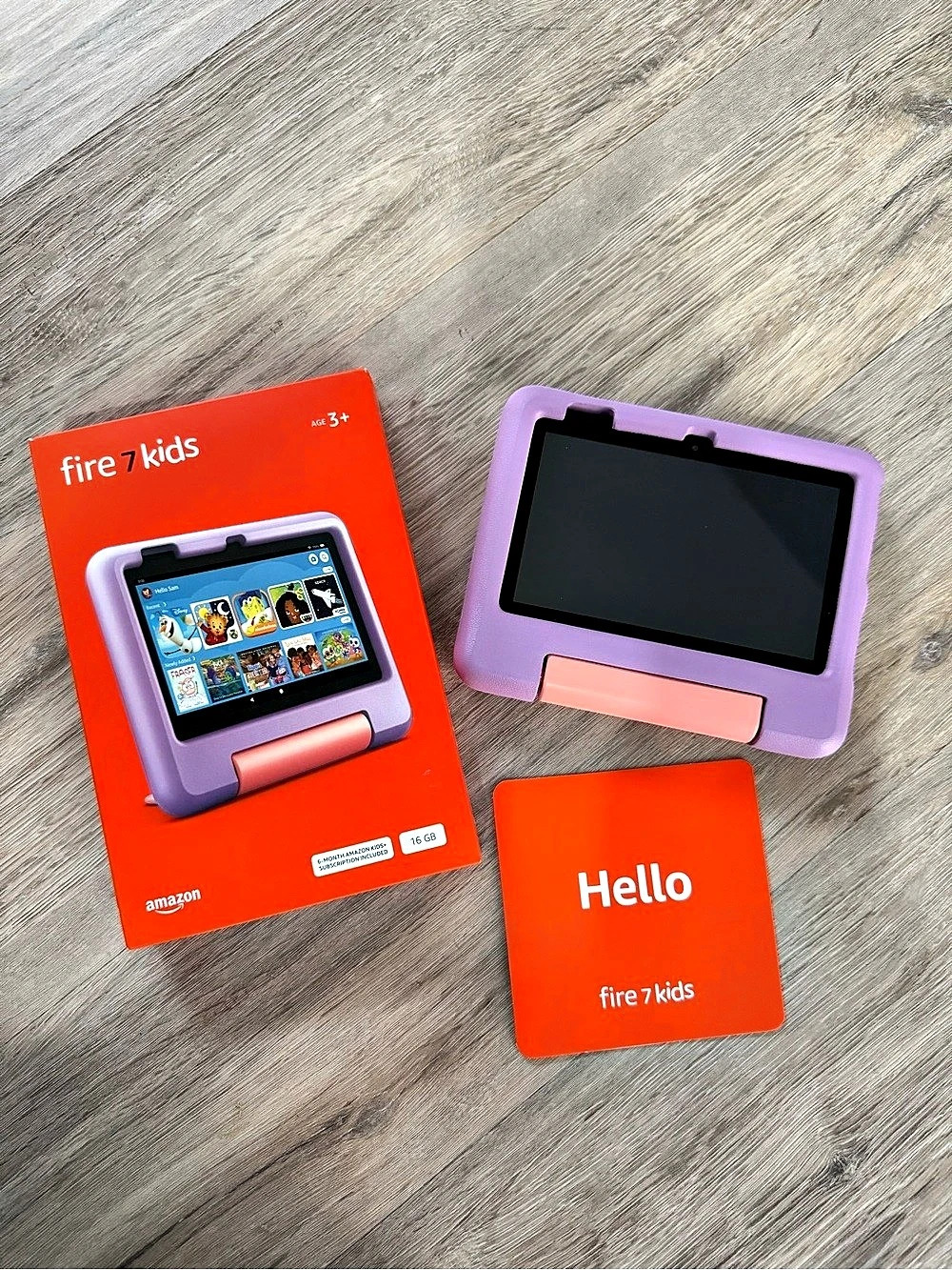 Amazon Fire 7 Kids 16GB Kids Tablet Purple Pink NEVER USED